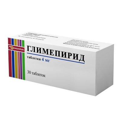 Купить глимепирид, таблетки 4мг, 30 шт в Богородске