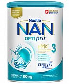 Купить nan optipro 3 (нан) смесь сухая для детей с 12 месяцев, 800г в Богородске