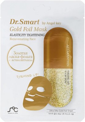 Купить dr. smart (др.смарт) by angel key маска тканевая для лица омолаживающая с астаксантином, 1 шт в Богородске