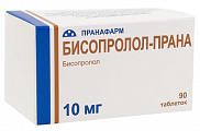 Купить бисопролол-прана, таблетки, покрытые пленочной оболочкой 10мг, 90 шт в Богородске