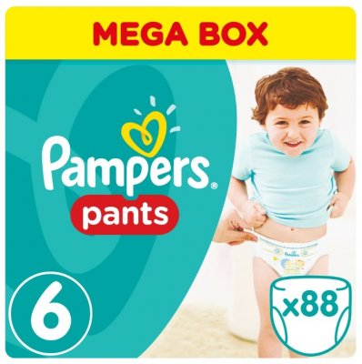 Купить pampers pants (памперс) подгузники-трусы 6 экстра лэдж 15+ кг, 88шт в Богородске