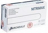 Купить перчатки archdale nitrimax смотровые нитриловые нестерильные неопудренные текстурные размер хl, 50 пар, белые в Богородске