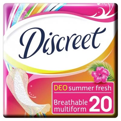 Купить discreet (дискрит) прокладки део летняя свежесть 20шт в Богородске