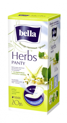 Купить bella (белла) прокладки panty herbes с экстрактом липового цвета 20 шт в Богородске