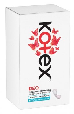Купить kotex deo (котекс) прокладки ежедневные ультратонкие 56шт в Богородске
