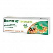 Купить проктолиф гамамелис, мазь для наружного и местного применения гомеопатическая, 30 г в Богородске