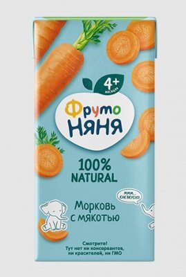 Купить фрутоняня нектар морк.с мяк. 200мл (лебедянский оао экз, россия) в Богородске