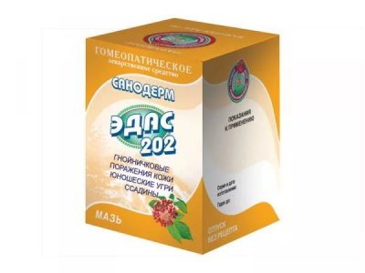 Купить эдас-202 санодерм, мазь для наружного применения гомеопатическая, 25г в Богородске