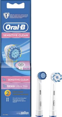 Купить oral-b (орал-би) насадки для электрических зубных щеток, sensitive clean eb60 2 шт в Богородске