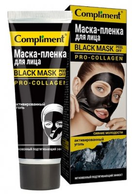 Купить комплимент блэк маск, маска-пленка д/лица про-коллаген, 80мл в Богородске