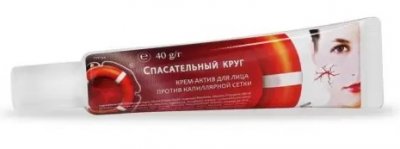 Купить спасательный круг, крем-актив для лица против капилярной сетки, 40г в Богородске