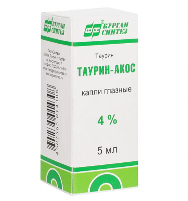 Купить таурин, гл.капли 4% фл/кап 10мл №1 (синтез оао, россия) в Богородске