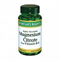 Купить nature's bounty (нэйчес баунти) цитрат магния с витамином в6, таблетки 60 шт бад в Богородске