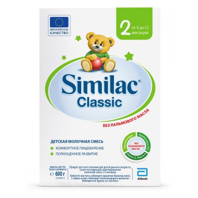 Купить симилак (similac) классик 2, смесь молочная 6-12 месяцев, 600г в Богородске