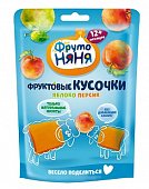 Купить фрутоняня фруктовые кусочки яблоко персик, 53г в Богородске