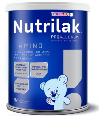 Купить nutrilak (нутрилак) премиум гипоаллергенный на основе аминокислот молочная смесь с рождения, 400г в Богородске