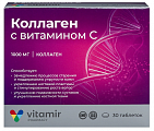 Купить витамир коллаген с витамином с, таблетки массой 1100 мг 30шт бад в Богородске
