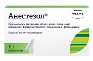 Купить анестезол, суппозитории ректальные 100мг+40мг+20мг+4мг, 10 шт в Богородске