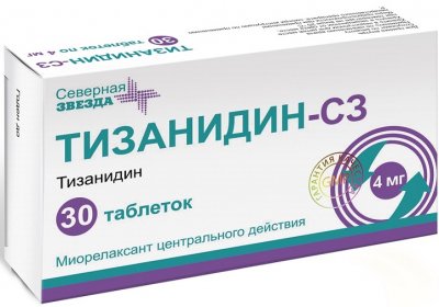 Купить тизанидин-сз, таблетки 4мг, 30шт в Богородске