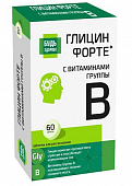 Купить глицин форте с витаминами группы в будь здоров, таблетки 60шт бад в Богородске