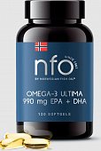 Купить норвегиан фиш оил (nfo) омега-3 ультима, капсулы 1600мг, 120шт бад в Богородске