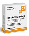 Купить натрия хлорид, растворитель для приготовления лекарственных форм для инъекций 0,9%, ампулы 5мл, 10 шт в Богородске