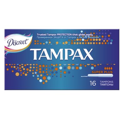 Купить тампакс (tampax) тампоны, super plus 16 шт в Богородске