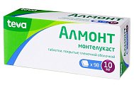 Купить алмонт, таблетки, покрытые пленочной оболочкой 10мг, 98 шт в Богородске