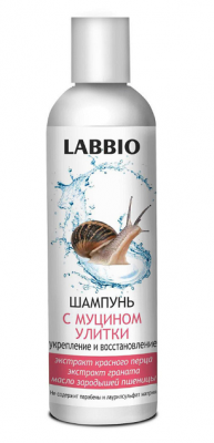 Купить labbio (лаббио) шампунь с муцином улитки укрепление и восстановление, 250мл в Богородске