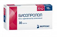 Купить бисопролол, таблетки, покрытые пленочной оболочкой 10мг, 30 шт в Богородске