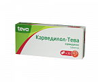 Купить карведилол-тева, таблетки 12,5мг, 30 шт в Богородске