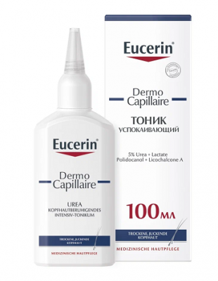 Купить eucerin dermo capillaire (эуцерин) тоник для кожи головы успокаивающий 100 мл в Богородске