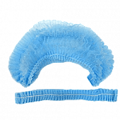 Купить шапочка-берет шарлотта нестерильная спанбонд плотность 15/м2, размер 1, длина 48см, голубая 125 шт в Богородске