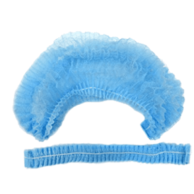 Купить шапочка-берет шарлотта нестерильная спанбонд плотность 15/м2, размер 1, длина 48см, голубая 125 шт в Богородске