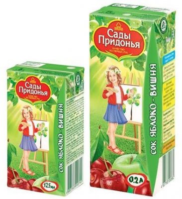Купить сады придонья сок, ябл/виш 125мл (сады придонья апк, россия) в Богородске