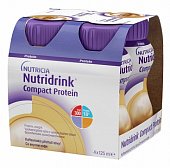 Купить nutridrink (нутридринк) компакт протеин со вкусом кофе 125мл, 4 шт в Богородске