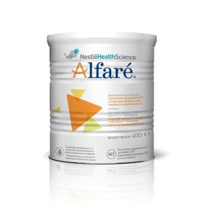 Купить alfare (алфаре) лечебная смесь при аллергии к белкам коровьего молока у детей с рождения, 400г в Богородске