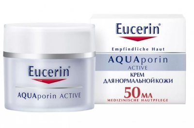 Купить eucerin aquaporin active (эуцерин) крем для лица для чувствительной, норм и комбинир кожи интенсивное увлажнение 50 мл в Богородске