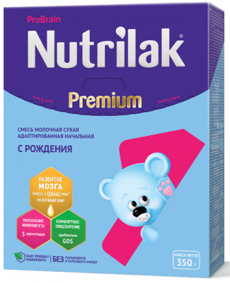 Купить нутрилак премиум 1 (nutrilak premium 1) молочная смесь с рождения, 350г в Богородске