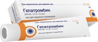 Купить гепатромбин, гель для наружного применения (300ме+2,5мг+2,5мг)/г, 40г в Богородске