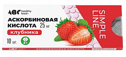 Купить аскорбиновая кислота вкус клубники abc healthy food таблетки 25мг 10шт бад в Богородске