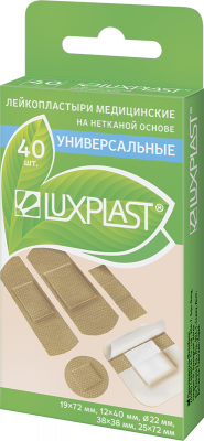 Купить luxplast (люкспласт) пластырь неткевая основа универсальный набор, 40 шт в Богородске