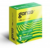 Купить ganzo (ганзо) презервативы ультра твин 3шт в Богородске