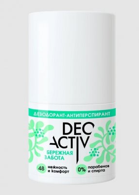Купить deo active (део актив) дезодорант-антиперспирант шариковый бережная забота, 50мл в Богородске