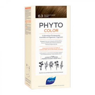 Купить фитосолба фитоколор (phytosolba phyto color) краска для волос оттенок 6,3 темно-золотой блонд в Богородске