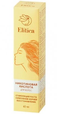 Купить элитика никотиновая кислота для волос, флакон 65мл в Богородске