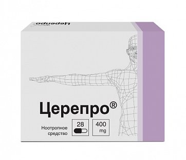 Церепро, капсулы 400мг, 28 шт