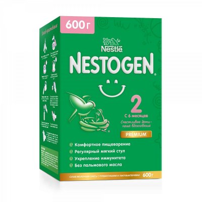 Купить nestle nestogen 2 (нестожен) сухая молочная смесь с 6 месяцев, 600г в Богородске