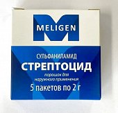 Купить стрептоцид, порошок для наружного применения, пакет 2г, 5 шт в Богородске