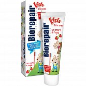 Купить биорепейр (biorepair) зубная паста детская кидс 0-6лет экстракт земляники 50мл в Богородске